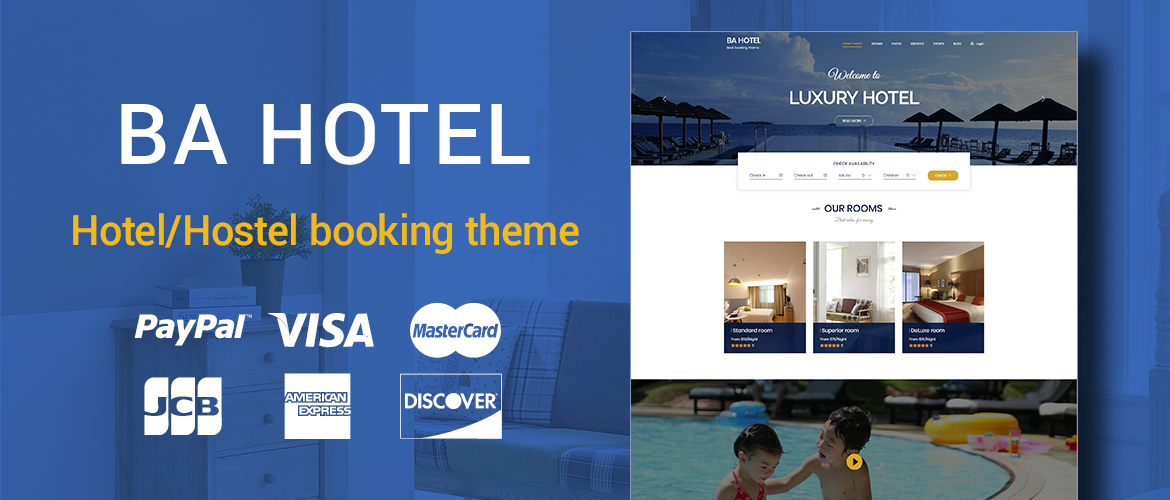 BA Hotel – WordPress Hotel/Hostel booking theme